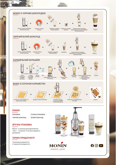 Соус MONIN Чорний Шоколад 1890 мл - изображение 3