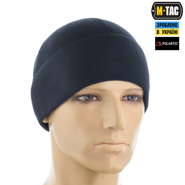 Шапка M-Tac Watch Cap Фліс Light Polartec Dark Navy Blue Size XL - зображення 2