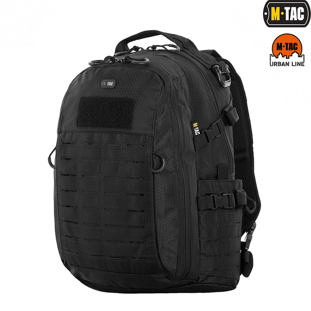 Рюкзак M-TAC URBAN LINE CHARGER HEXAGON PACK BLACK - зображення 1