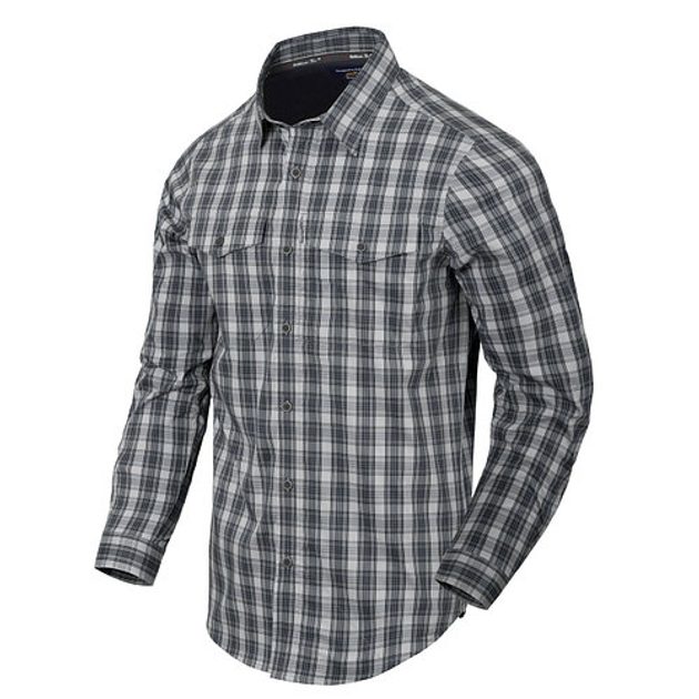 Сорочка Helikon-Tex Covert Conctaled Carry Foggy Grey Plaid Size XL - зображення 1