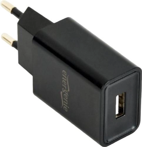 Зарядний пристрій для телефона Energenie Universal USB charger 2.1 A Black (8716309103503) - зображення 1