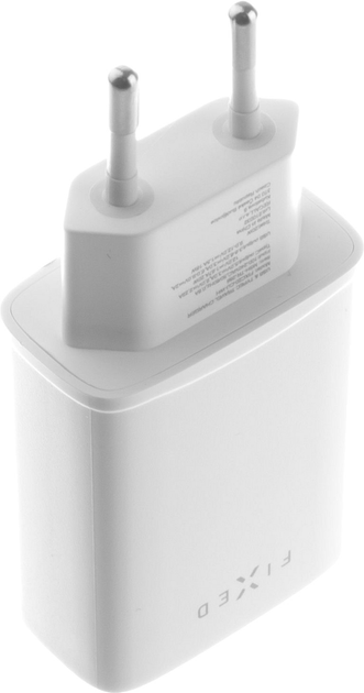 Зарядний пристрій для телефона Fixed USB-C/USB 30Вт White (8591680110766) - зображення 3