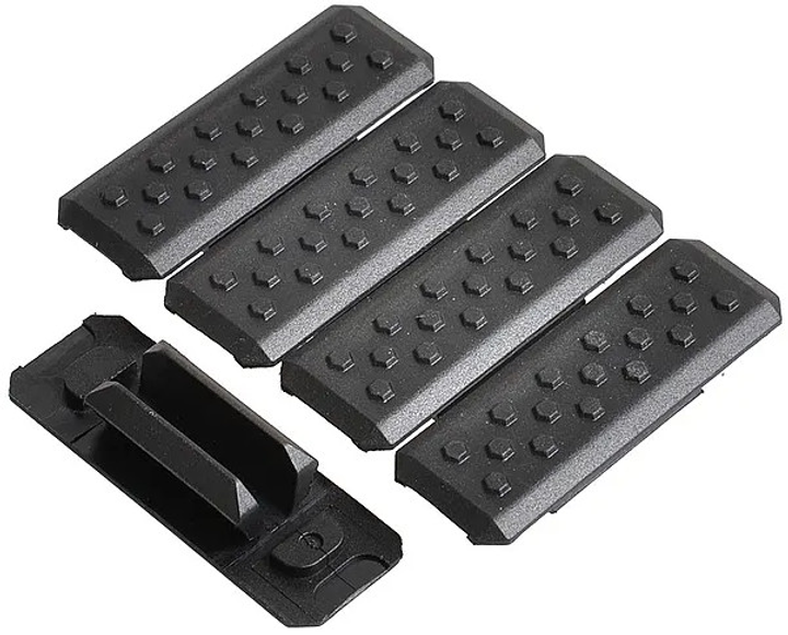 Накладки на цівку Strike Industries 5pcs MLOK-Cover-V1 Strike Industries SI-MLOK-Cover-Vl-BK - зображення 1