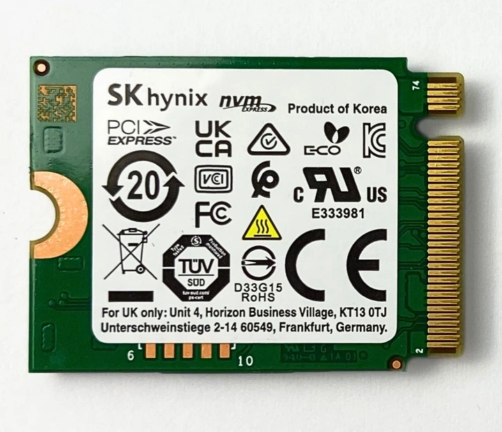 SSD Диск SK Hynix BC711 512GB M.2 2230 NVMe (HFM512GD3GX013N BC