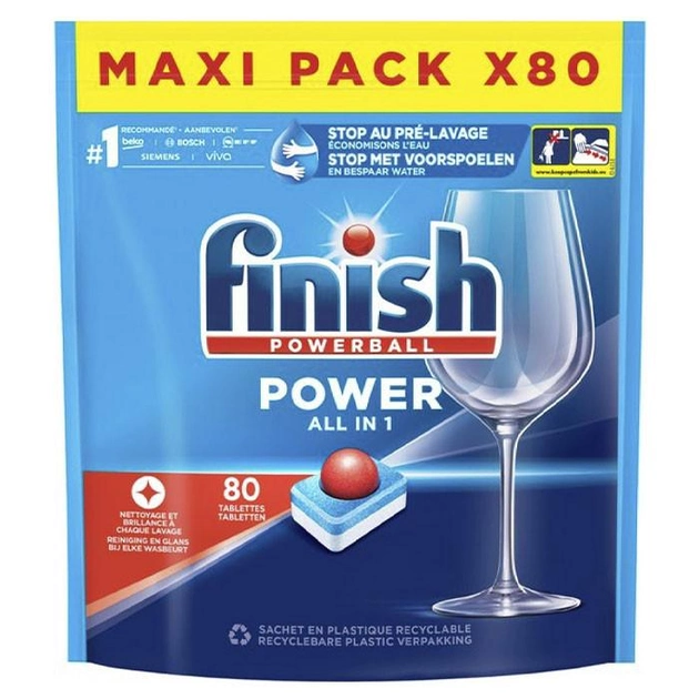 Средство Finish Powerball all in 1 (80 капсул) для посудомоечных машин - Фото 1 Средство Finish Powerball all in 1 (80 капсул) для посудомоечных машин - изображение 1