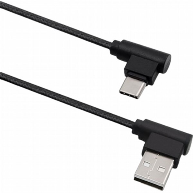 Kabel Qoltec USB Type-C - USB Type-A 2.0 1 m czarny (5901878504957) - obraz 1