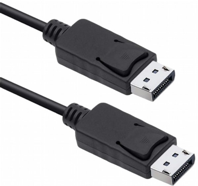 Kabel Qoltec DisplayPort - DisplayPort DP v1.2 1 m czarny (5901878503714) - obraz 1