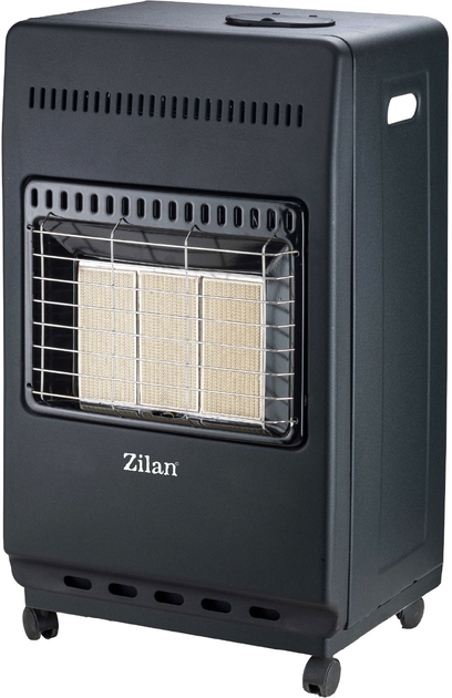 Газовий обігрівач Zilan 4200W Black + Комплект для Набір підключення газового обладнання Bradas CT+ Балон газовий композитний Hexagon Ragasco 18.2 л (ZLN2830/674012407944/100579) - зображення 3