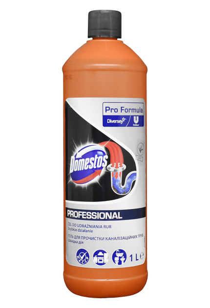 Рідина для очищення труб Domestos Professional Drain Cleaner 1 л (7615400841783) - зображення 1