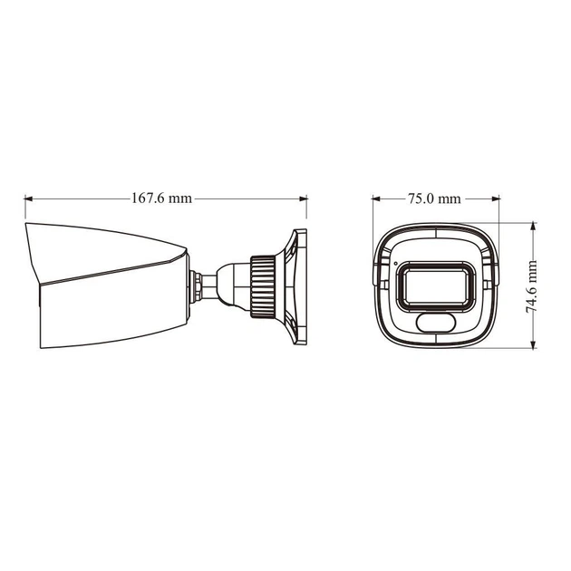 IP-відеокамера 4Mp TVT TD-9441S4-C(D-PE-AW2) f-2.8mm, ІЧ+LED-підсвічування, з мікрофоном - изображение 2