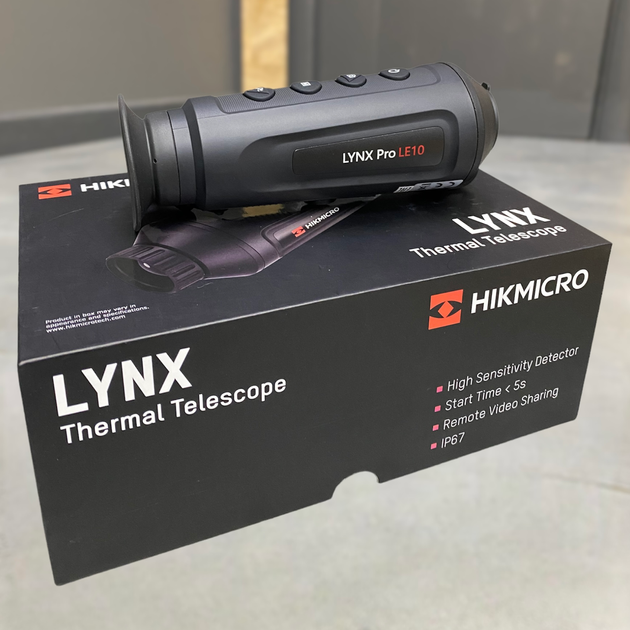 Тепловізор HikMicro Lynx Pro LE10, 10 мм, 500 м / 900 м, Wi-Fi, стaдиoмeтpичecĸий далекомір, відеозапис - зображення 1