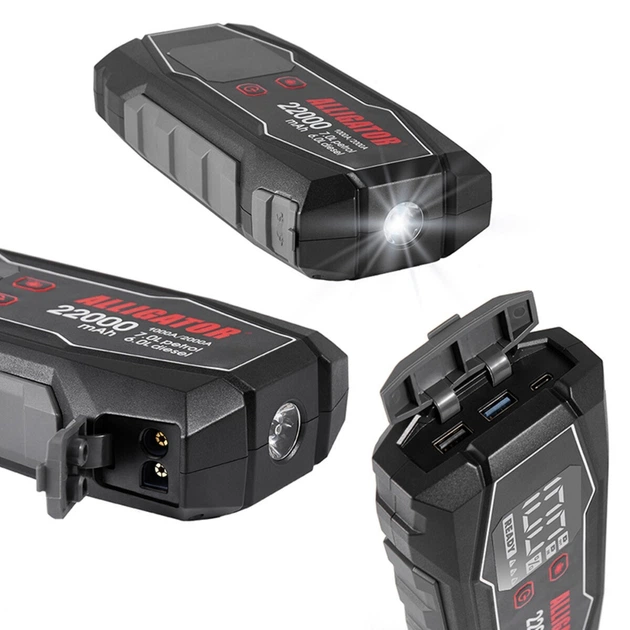 ПУСКОВОЕ УСТРОЙСТВО ALLIGATOR MSG JUMP STARTER 1000A/2000A 22000MAH - изображение 2