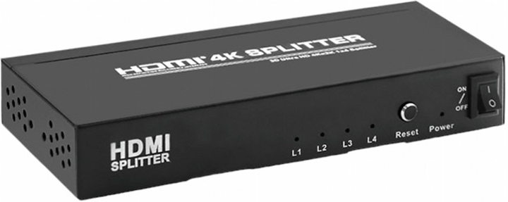Розгалужувач Qoltec Splitter HDMI v.1.4 1 x 4 активний (5901878504391) - зображення 1