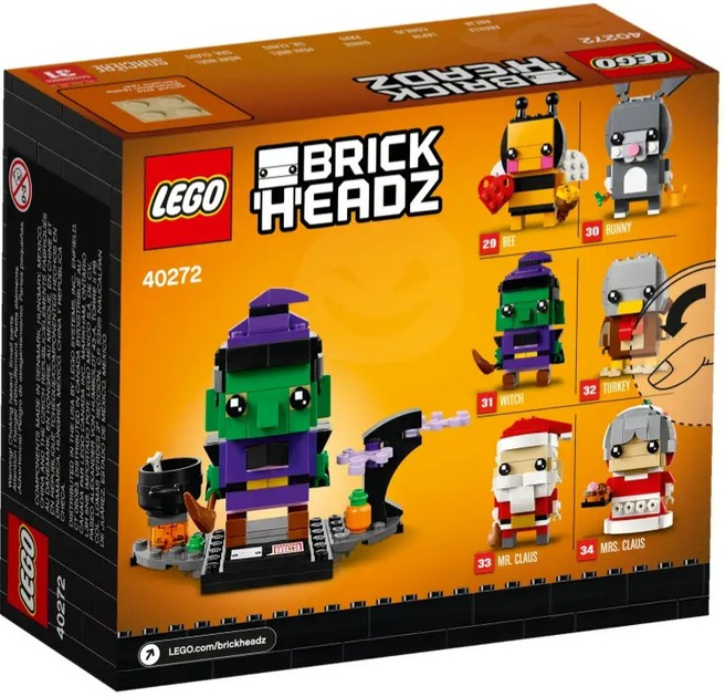 Конструктор LEGO Brickheadz Halloween Witch 151 деталей (40272) (5702016122039) - зображення 2