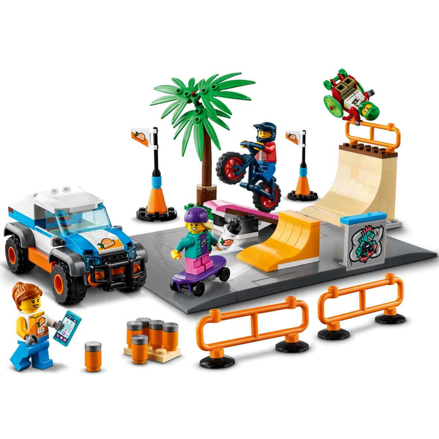 Zestaw klocków LEGO City Skatepark 195 elementów (60290) - obraz 2
