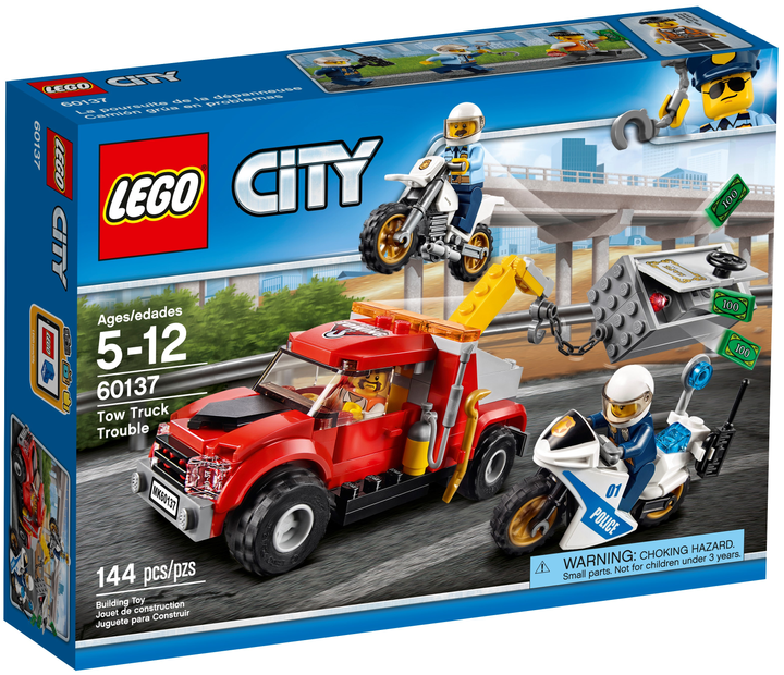 Zestaw klocków Lego City Eskorta policyjna 144 części (60137) - obraz 1