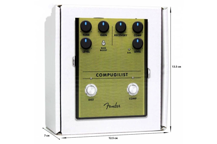 Педаль эффектов Fender PEDAL COMPUGILIST COMPRESSOR/DISTORTION - Фото 2 Педаль эффектов Fender PEDAL COMPUGILIST COMPRESSOR/DISTORTION - изображение 2