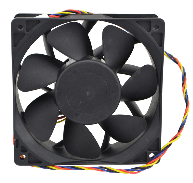 Кулер (вентилятор) Delta QFR1212GHE для Asic Bitmain 12V 2.7A - изображение 3