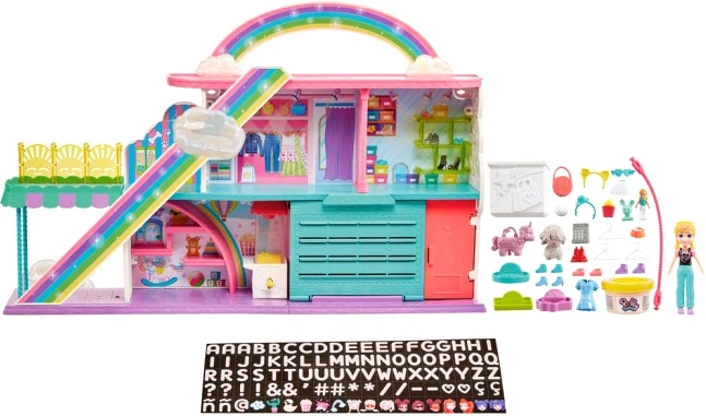 Zestaw do zabawy Polly Pocket Tęczowe centrum handlowe (HHX78) (0194735079216) - obraz 3