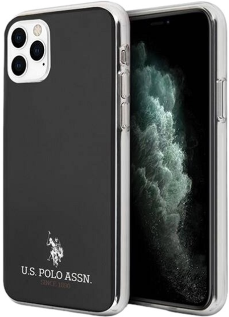 Etui U.S. Polo Assn Shiny do Apple iPhone 11 Pro Max Black (3700740476000) - obraz 1