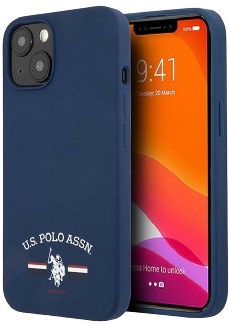 Панель U.S. Polo Assn Silicone Collection для Apple iPhone 13 mini Navy (3666339029371) - зображення 1
