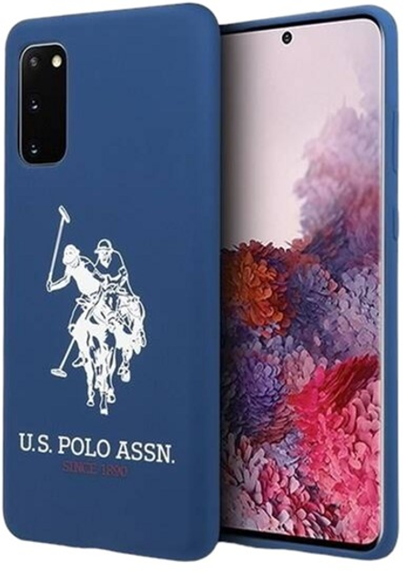 Etui U.S. Polo Assn Silicone Collection do Samsung Galaxy S20 Navy (3700740472842) - obraz 1