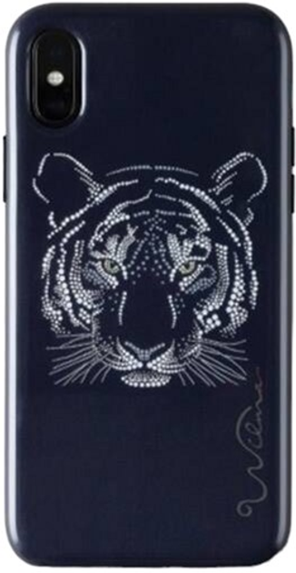 Etui Wilma Savanna Tiger do Apple iPhone X/Xs Black (7340098771899) - obraz 1