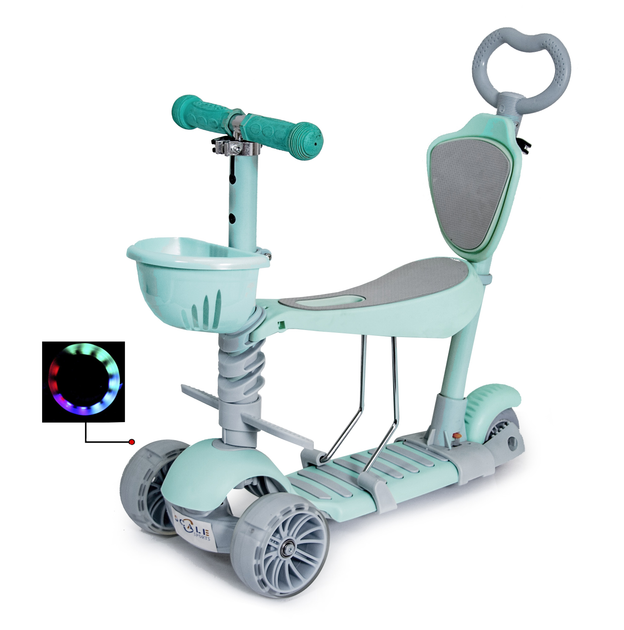 Самокат 5 в 1 От 1-8 лет Scale Sports Мятный 000248277 – фото, отзывы ...