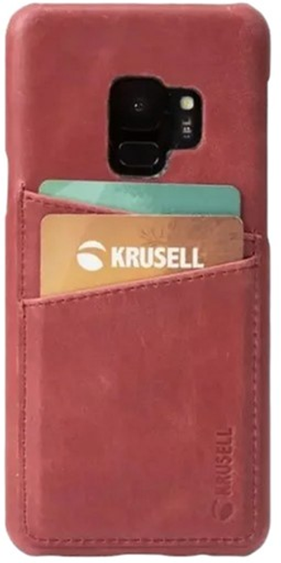 Etui Krusell Sunne 2 Card Cover do Samsung Galaxy S9 Red (7394090612636) - obraz 1