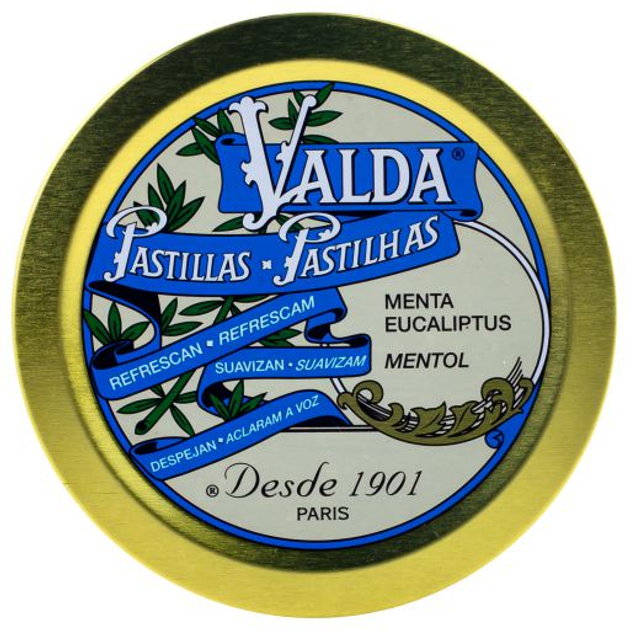 Льодяники Valda Mint Pills-Eucalyptus With Sugar 50 г (8470002367296) - зображення 1