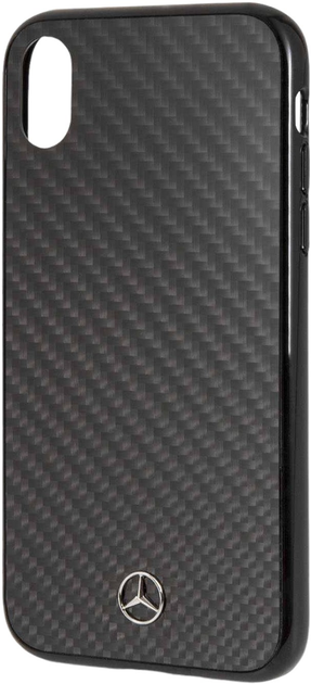 Etui Mercedes Carbon Dynamic Line do Apple iPhone Xr Black (3700740438244) - obraz 1