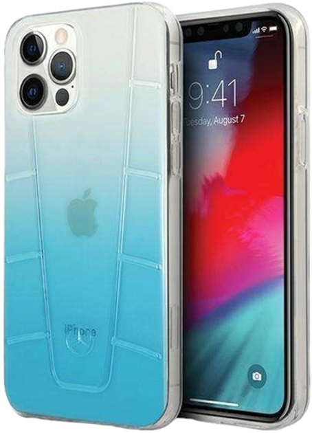 Панель Mercedes Transparent Line для Apple iPhone 12 Pro Max Blue (3700740483701) - зображення 1