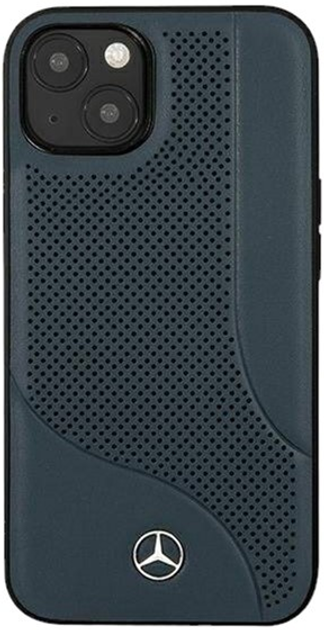 Панель Mercedes Leather Perforated Area для Apple iPhone 13 Navy (3666339020866) - зображення 1