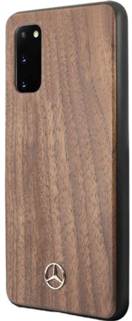 Etui Mercedes Wood Line Walnut do Samsung Galaxy S20 Brown (3700740473627) - obraz 1