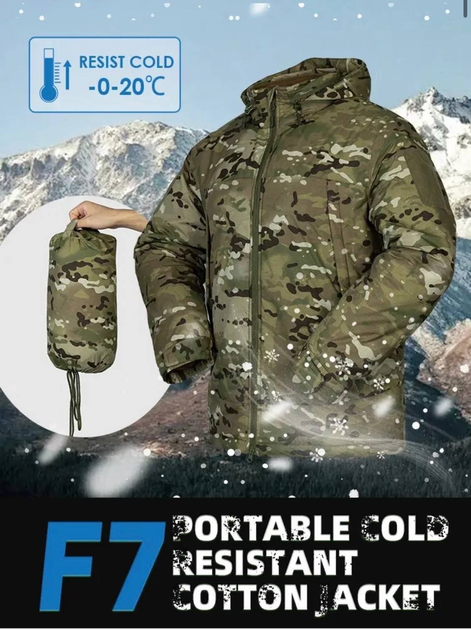 Тактическая куртка зимняя Level 7 Climashield Apex "Tactical Series" Мультикам 3XL - изображение 1