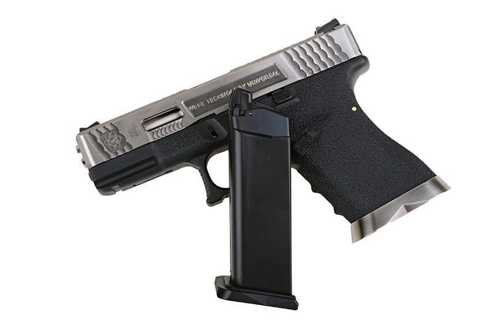 Пістолет WE Glock 19 Force pistol Metal Silver GBB (Страйкбол 6мм) - зображення 1