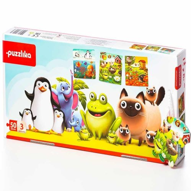 Пазлы 3 в 1 Любимые животные Puzzlika 12985 – фото, отзывы ...
