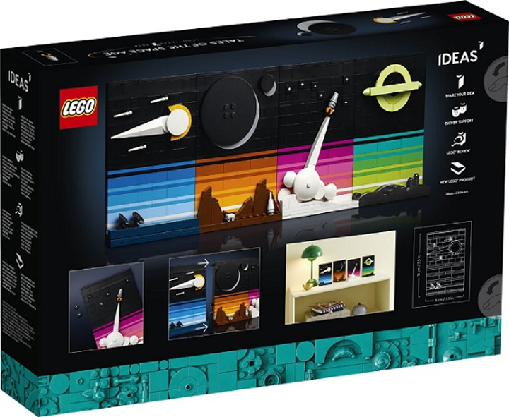 Zestaw klocków Lego Ideas Opowieści z czasów wyścigu kosmicznego 688 części (21340) - obraz 2