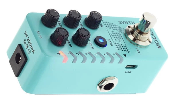 Гитарная педаль синтезатор MOOER E7 Polyphonic Guitar Synth – фото