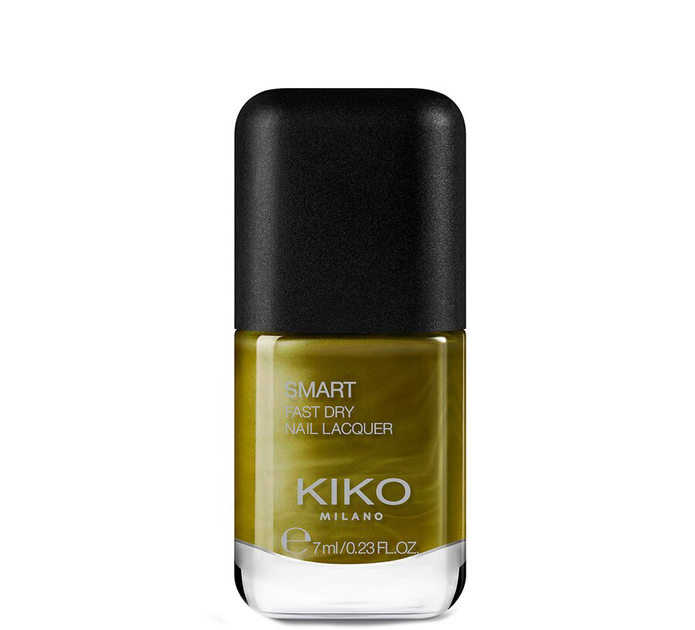 Лак для нігтів Kiko Milano Smart Fast Dry Nail Lacquer 88 Metallic Jungle Green 7 мл (8025272634434) - зображення 1