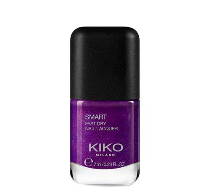 Lakier do paznokci Kiko Milano Smart Fast Dry Nail Lacquer 24 Metallic Imperial Violet 7 ml (8025272911528) - obraz 1