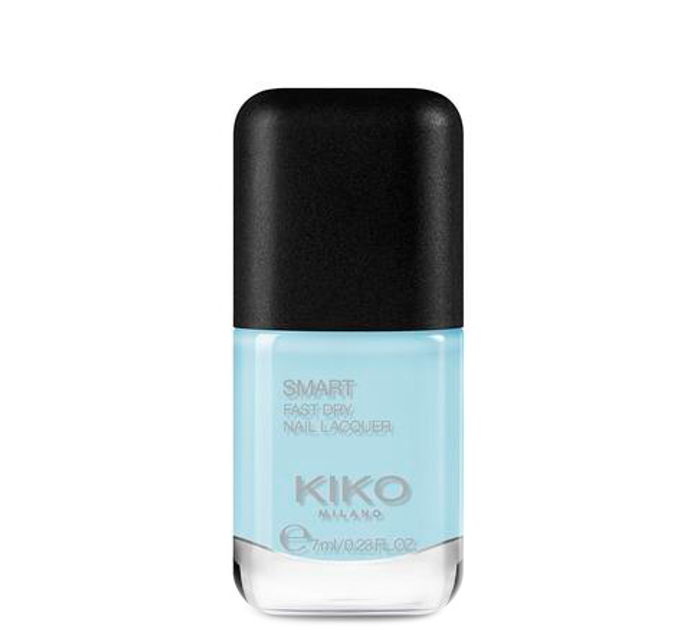 Lakier do paznokci Kiko Milano Smart Fast Dry Nail Lacquer 80 Pastel Light Blue 7 ml (8025272912044) - obraz 1