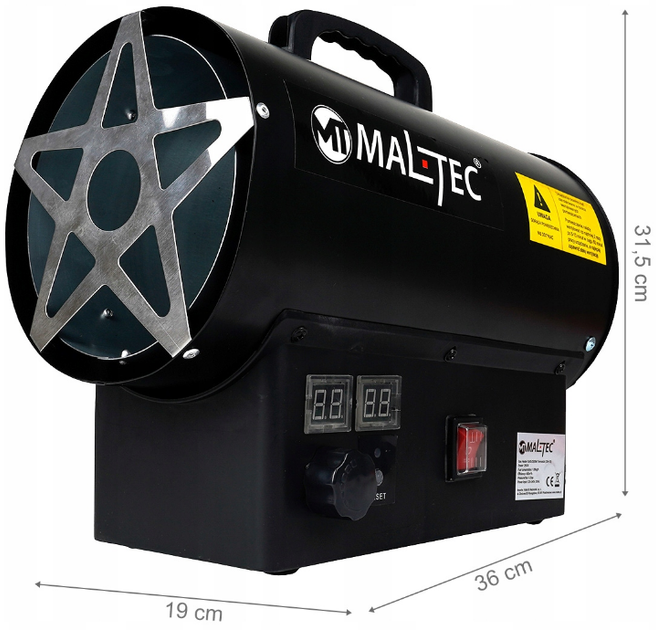 Тепловая пушка с термостатом Maltec 25кВт - изображение 2