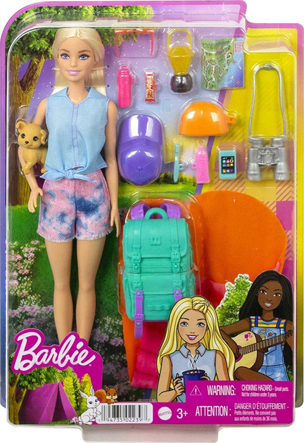 Лялька Mattel Barbie Malibu Camping (194735022397) - зображення 1