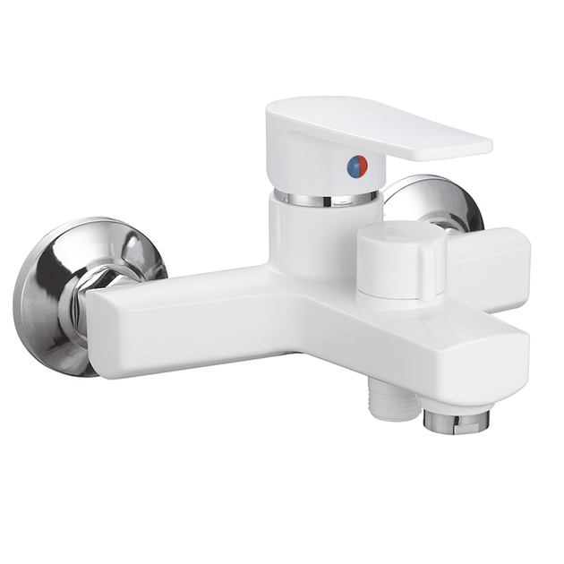 Смеситель для ванны PLAMIX Oscar-009 EURO White (без шланга и лейки ...