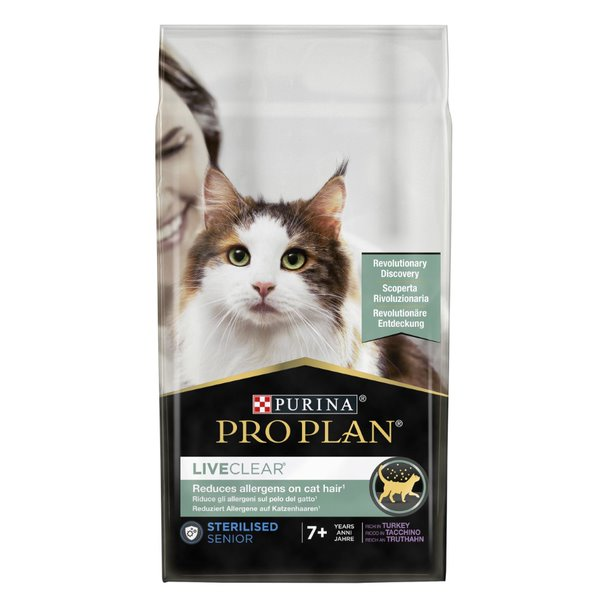 Сухой корм Purina ProPlan LiveClear для стерилизованных котов старше 7 лет уменьшения аллергенов на шерсти 2шт*1,4кг - изображение 8