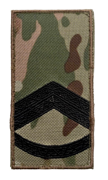 Шеврон погон Tactic4Profi вишивка Штаб-сержант ЗСУ мультикам (10*5) - зображення 1