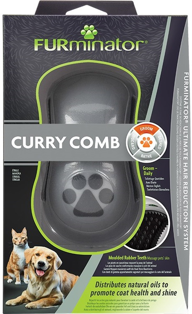 Гребінець-гумова щітка FURminator Curry Comb (8117940144694) - зображення 4