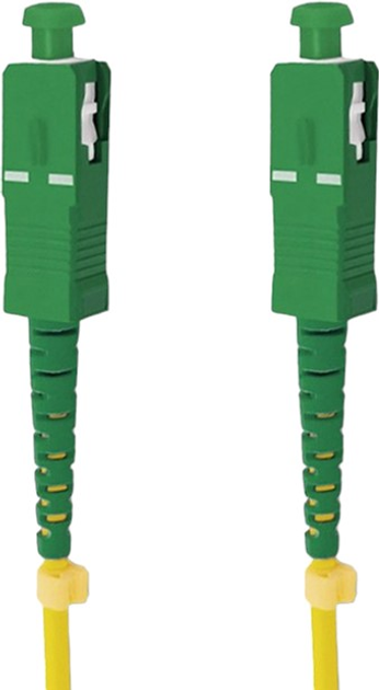 Patchcord światłowodowy Qoltec SC/APC - SC/APC Singlemode 9/125 G652D Simplex 2 m Żółty (5901878542829) - obraz 2