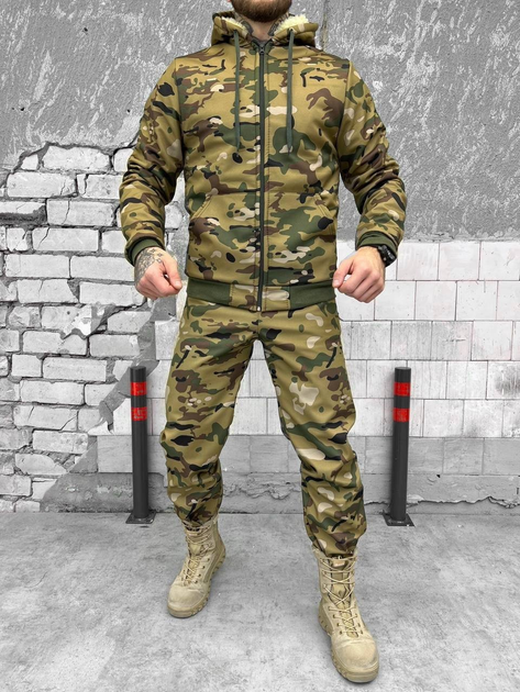 Тактичний зимовий теплий військовий комплект Sparka ( Куртка + Штани ), Камуфляж: Мультикам, Розмір: M - зображення 1
